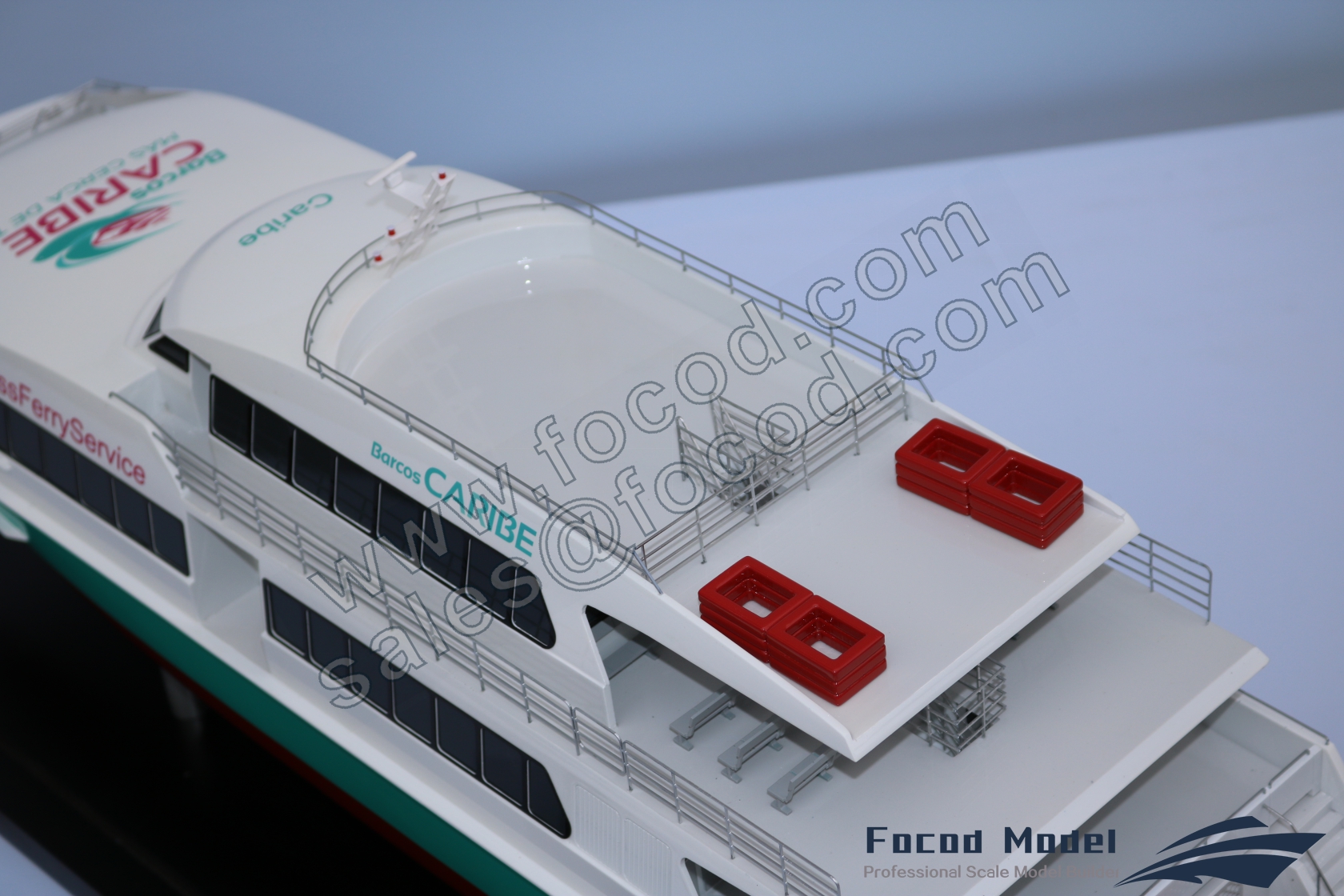 customized model of 29m cataraman ferry